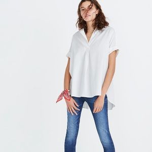 Madewell Courier Button-Back Shirt - Size L